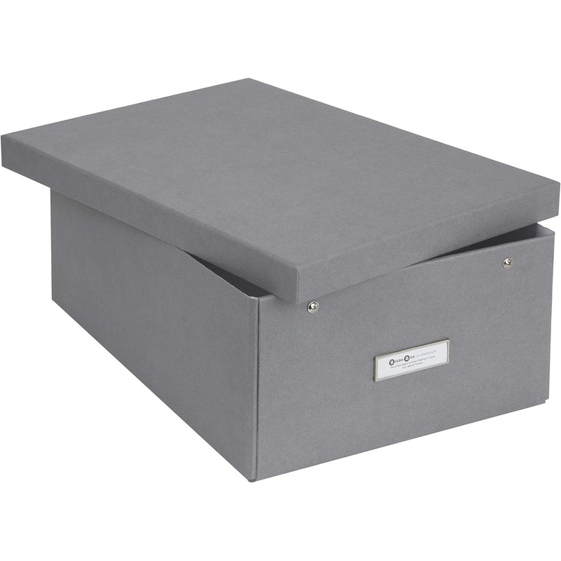 Bigso Box of Sweden Karin Collapsible Storage Box with Labelframe