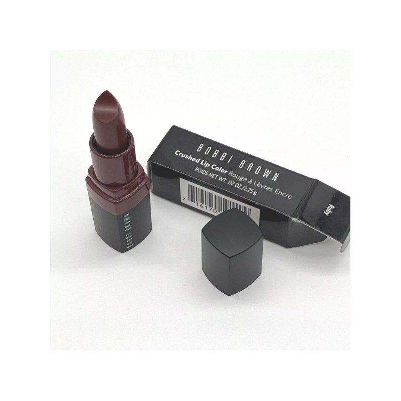 Bobbi Brown Crushed Lip Color Lipstick in RUBY red TRAVEL