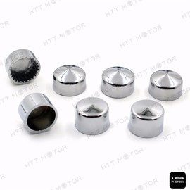 HTTMT MT247-020- 63pcs Chrome Caps Cover Kit Compatible with 04-15 Sportster Engine & Misc Bolt Nut