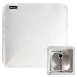Blackout EZ - RV Cover (Vent) Window Blackout Shades for Privacy & Insulation. Privacy Screen Window Cover for RV, Trailer, & Camper Windows (RV Vent Cover - White - 15.87"x 15.87")