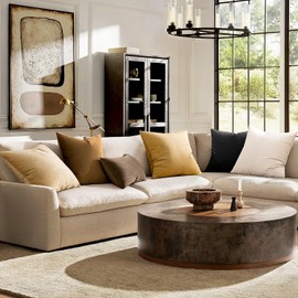 MIULEE Pack of 2 Velvet Soft Solid Decorative Square Throw Pillow Covers Set Cushion Case for Sofa Bedroom Couch18 x 18 Inch Beige