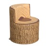 ECR4Kids SoftZone Tree Log Chair, 12in, Flexible Seating, Chocolate