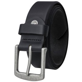 LINDENMANN Genuine Full Leather Belt Men's Jeans Belt Men's Leather 40 mm Wide Belt Men Genuine Full Leather Belt Black, black