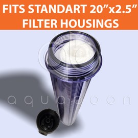 Aquaboon 1 Micron 20" x 2.5" String Wound Sediment Water Filter Cartridge | Universal Replacement for Any 20 inch RO Unit | Compatible with 101-230, PD-5-20, AP110-2C, P5-20, CFS124-C20, 2-Pack
