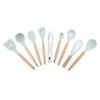 9PCS/Set Silicone Cooking Utensils Kitchenware Blue Kitchen Tool (Storage Bucket