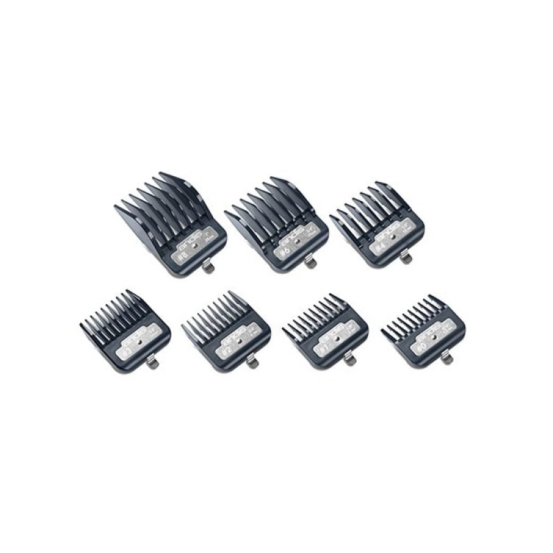 Andis Premium Metal Clip Comb Set 7 pcs - Sizes