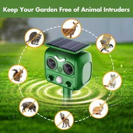 Repellente per Gatti, Dissuasori per Piccioni, 2026 Nuovo Ultrasuoni Solare Repellente Gatti Repeller per Piccioni,Uccelli,Cani,Topi,Volpi, Ultrasound per Animali