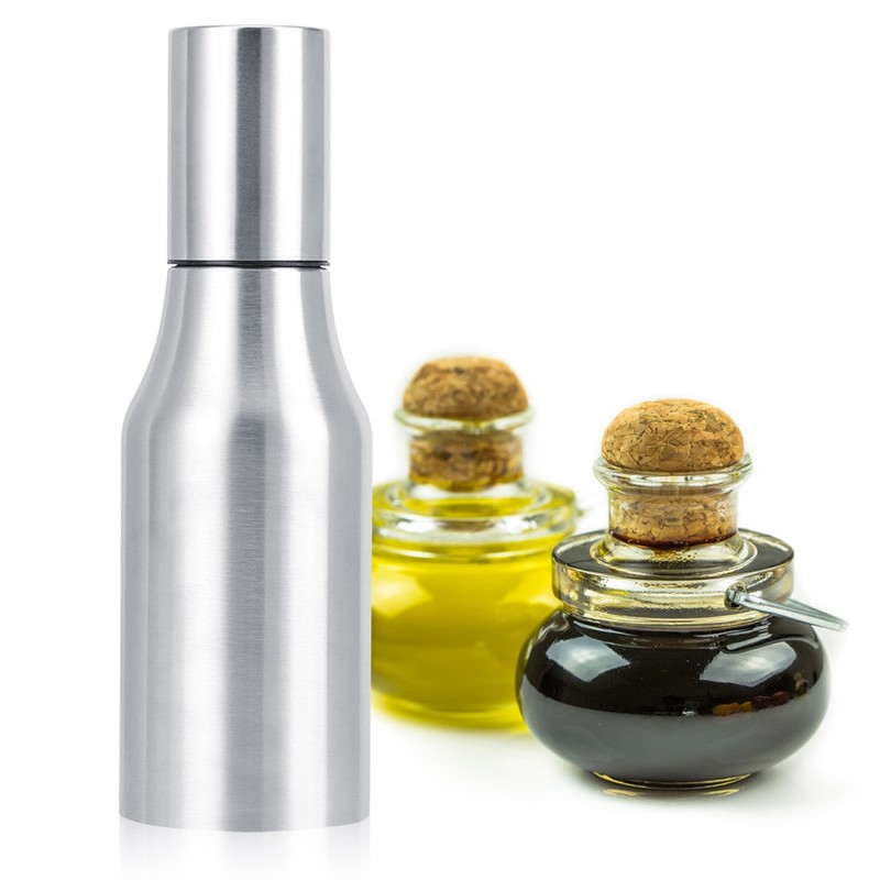 304 Stainless Steel DustProof Leakproof Oil Vinegar Bottle Dispenser Pot