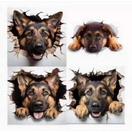 Fashion Jewelry GERMAN SHEPHERD ANIMAL Large Pendant on 925 Silver 22" Necklace Women Men Gift