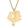 DALANE Stainless Steel Cute Hen Chicken Necklace 18K Gold-Plated Rooster