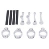 Motorcycle Headlight Mounting Bracket 39 to 41mm Bright Silver Surface
