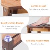 Shower Foot Rest 13.5in, Acacia Wood Shower Stool for Shaving