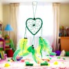 CA 35 cm x 9 cm Dreamcatcher Heart Neon Green