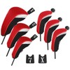Andux 6pcs/Set Golf Club Head Covers Woods Driver Fairway Hybrid