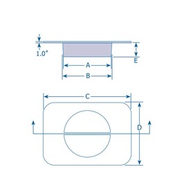 Split Hydraulic Flange Plugs - Split Hydraulic Flange Plug - To Fit Flange Size: 1-1/4" (To Fit Dash Size: 20) Red LDPE MOCAP SHF1.250RD1 (qty20)