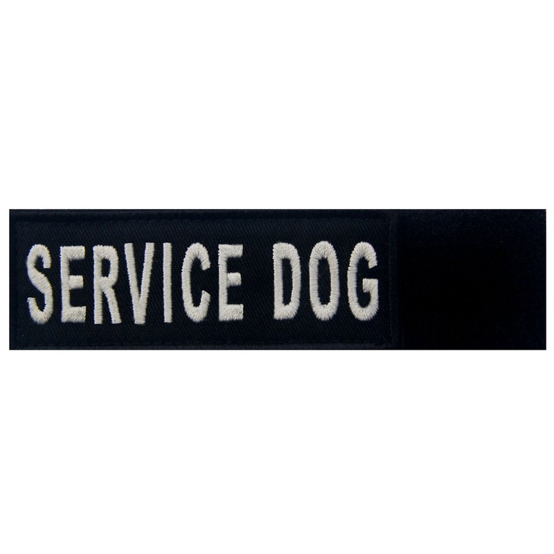 Service Dog Vests/Harnesses Emblem Embroidered Fastener Hook & Loop Patch,