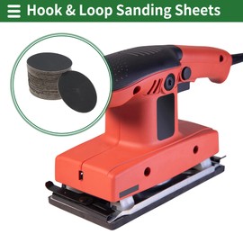 X AUTOHAUX Sandpaper Hook & Loop Sanding Sheets 75x75mm Black 240 Grit Efficient Grinding and Polishing Automobile Manufacturing and Repair Metal Processing