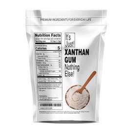 It's Just! Xanthan Gum, 8 oz. Nothing Else. Keto Friendly Baking, Non-GMO. Thickener for Sauces, Soups, Dressings. Personal-Care Products. Packaged in the USA!