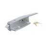 Satin Chrome Walk-in Cooler Door Safety Latch Body with Cylinder