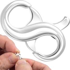 BEIQIYA Double Opening Lobster Claw Clasps, 925 Sterling Silver Jewelry Clasps for Jewelry Making, Necklace Bracelet Extender DIY Accessories for Women
