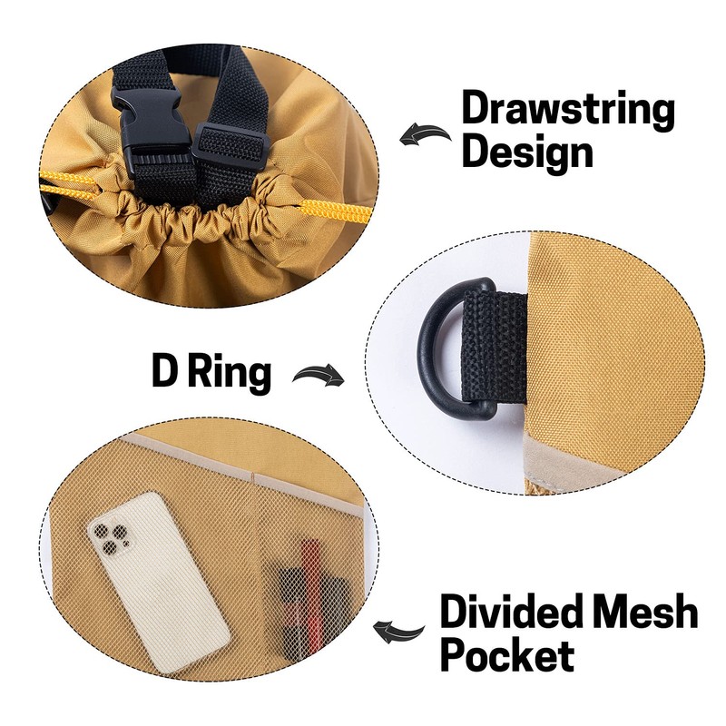 GNEGNI 2PCS Car Garbage Can, Hanging Car Trash Bag with
