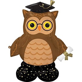 balloons 44 Inch Airloonz Grad Wise Owl Air-Fill