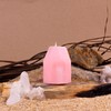 SET de 2 Velas en forma de Cuarzo Rosa -