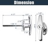 X AUTOHAUX 2 Set Garage Door T-Handle Lock Kit Shed