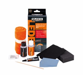 QUIXX Leather & Vinyl Repair Kit, Repairs Damage to Car Seat and Steering Wheel, All Inclusive Kit