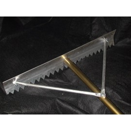 New England Rake Tennis or Bocce Court Scarifier/Lute  - Asphalt - Lightweight - 36" Rake