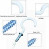10Pcs White Screw-in Hanging Ceiling Hooks, Vinyl Coated Screw Hooks