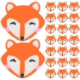Lurrose Pack of 50 Fox Erasers for Kids Pencil Erasers Animals Mini Erasers Cute Erasers for Classroom Prizes - Great Gifts for Boys and Boys