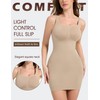 Zeecaro Full Slip Dress With for Women Tummy Control Body