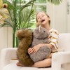 MorisMos 45cm tall squirrel cuddly toy XXL, giant squirrel soft