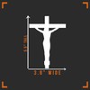 Jesus Cross Decal Vinyl Sticker Auto Car Truck Wall Laptop