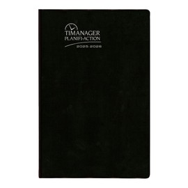 Blueline® Weekly/Monthly Academic Planner, 5-Day Timanager®, 13 Months, July 2025 to July 2026, Twin-Wire Binding, 9.0625" x 5.875", Black, Bilingual (CA5918.81BT-26)