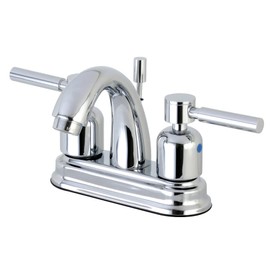 Kingston Brass FB5611DL Concord 4-Inch Center Set Lavatory Faucet with Retail Pop-Up, 6 x 5 x 3.63, Polished Chrome