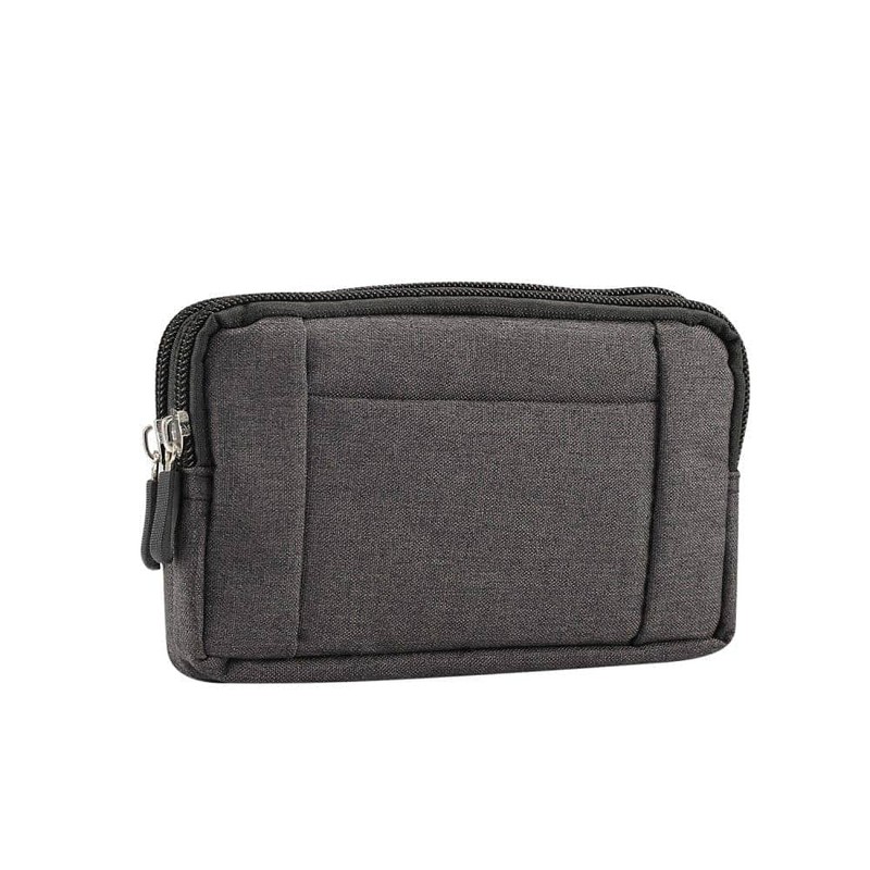 DFVmobile - Multi-purpose belt case with 2 compartments zip for