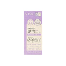 Doctor Pyto Dr. Phyto Dentibag PRO Oral Lactobacillus M18 30 tablets x 1 box / 닥터파이토 덴티백 PRO 구강유산균 M18 30정 x 1박스