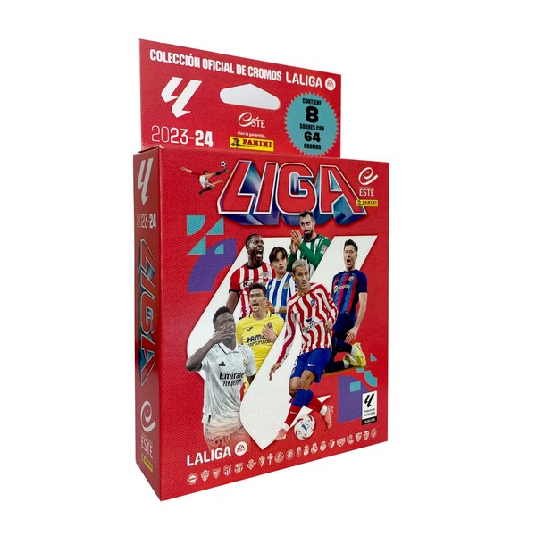 Liga Este Ecoblister Pack of 8 Envelopes 2023-24, Red (Panini