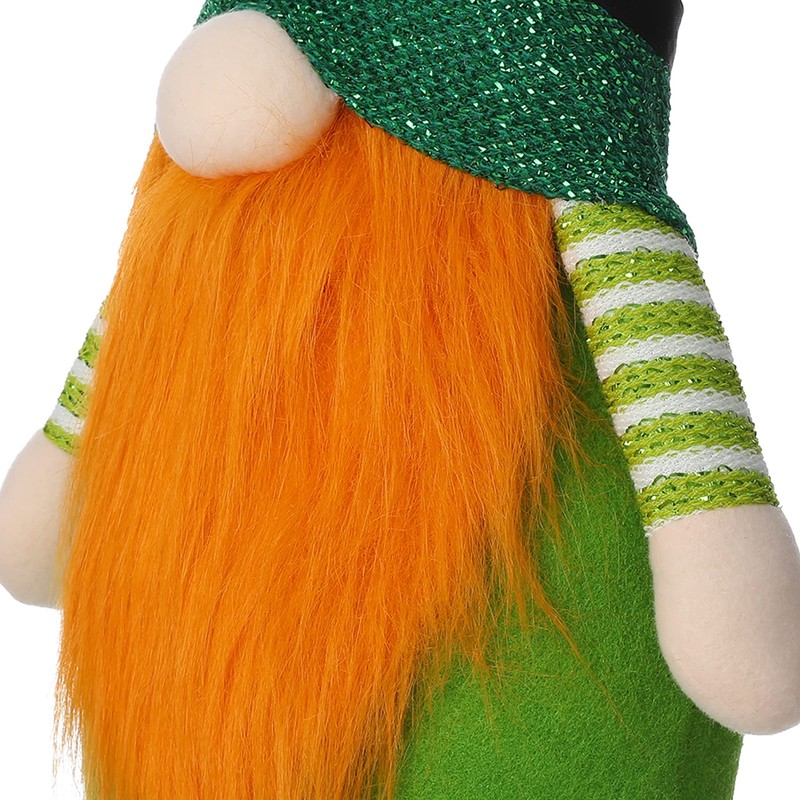 Glitzhome Glitzhome St. Patrick's Day Gnome Plush Decor Cute Telescoping