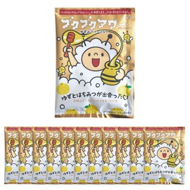 Kenbi Yakuyu Bukubuuoa Yuzumitsu Party 12 Dose Bath Additive Package | Bubble Bath, Children, Moisturizing, Domestic Production, Gift, Present, Foam (Natural Yellow)