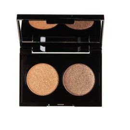KORRES Duo Eyeshadow Palette Volcanic Minerals Velvet - Golden Amber 28, Eyeshadow Palette for an Intense Colour Result, Vegan, 3 g