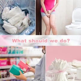 Feminine Hygiene Disposal Bags, Set of 100 personal disposal bags, Discreetly Hide Personal Items, Self-adhesive Strips to Seal Odors, Suitable for Tampons Tampons Pads