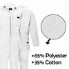 ACTIVE UNIFORMS Overall Workwear Men Long Sleeve Coveralls, White (X-Large)