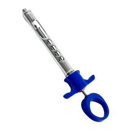 1.8cc Dental Syringe | Carpule Self-Apirating Dental Anesthetic Syringe with Plastic Handle & Arrow Tipped Internal Rod - German Stainless Steel (1.8cc/mL - Blue)