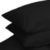Linens Limited Non Iron Percale Housewife Pillowcase Pair Black
