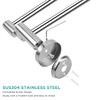 Retractable Towel Rail High-Low Double Rod Bathroom Hand Towel Holder