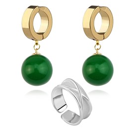 HJYZY Dragon Bll. Earrings Cosplay Jewelry accessories Anime Earrings Ear Clip Gokü Ring 2 pcs