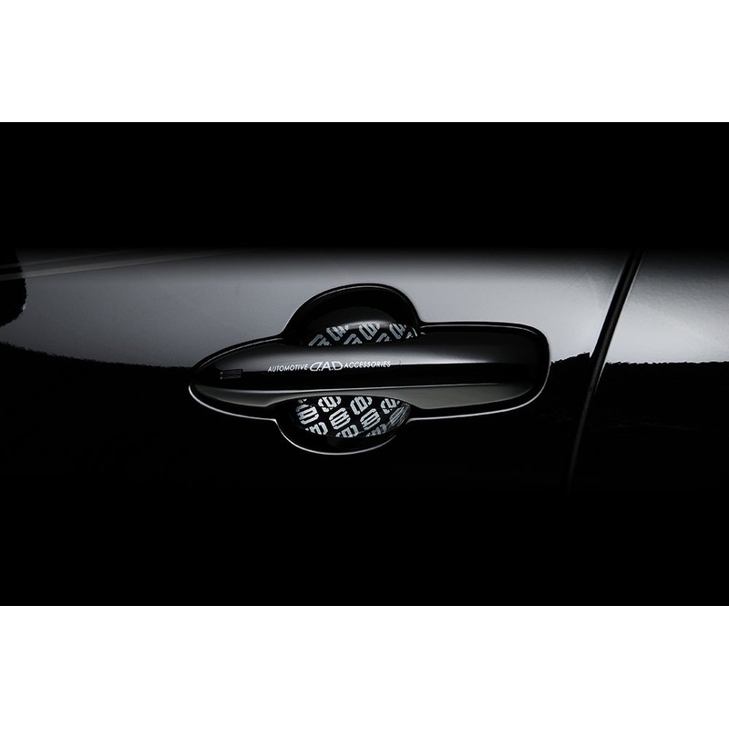 Garson DAD Door Knob Underguard Monogram Silver ST105-01 D.A.D